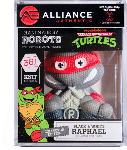 Teenage Mutant Ninja Turtles (TMNT) - Raphael Black & White Limited Edition Vinyl Figure - Alliance Authentic Encapsulated