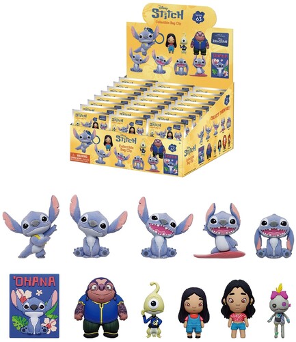 Disney - Lilo & Stitch 3D Foam Bag Clip Series 63 24ct PDQ Display FOC September 29, 2026