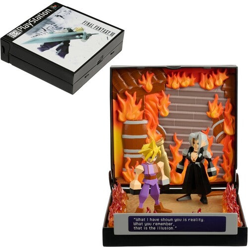 Console Heroes Final Fantasy VII Burning at Nibelheim Diorama