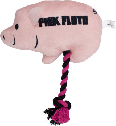 Perri's - Pink Floyd - Plush Pig - Rope Dog Toy