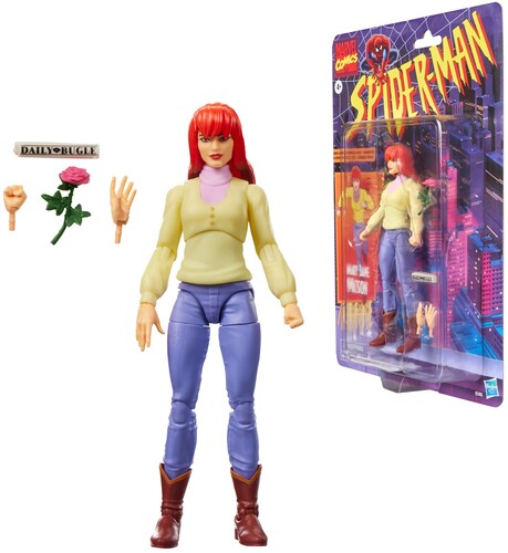 Spider-Man: The Animated Series - Marvel Legends: Retro Cardback - Mary Jane Watson Action Figure
