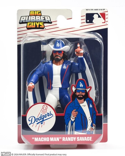 Big Rubber Guys - MLB - "Macho Man" Randy Savage (MLB Los Angeles Dodgers) 8" Figure