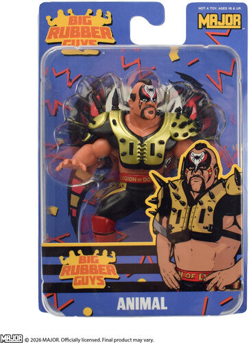 Big Rubber Guys - Wrestling - Road Warrior Animal (Gold) 8" Figure