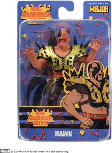 Big Rubber Guys - Wrestling - Road Warrior Hawk (Gold) 8" Figure