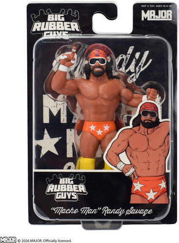 Big Rubber Guys - Wrestling - "Macho Man" Randy Savage (Orange) 8" Figure