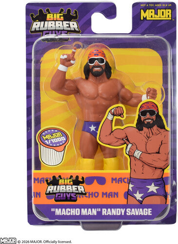 Big Rubber Guys - Wrestling - "Macho Man" Randy Savage (Purple) 8" Figure