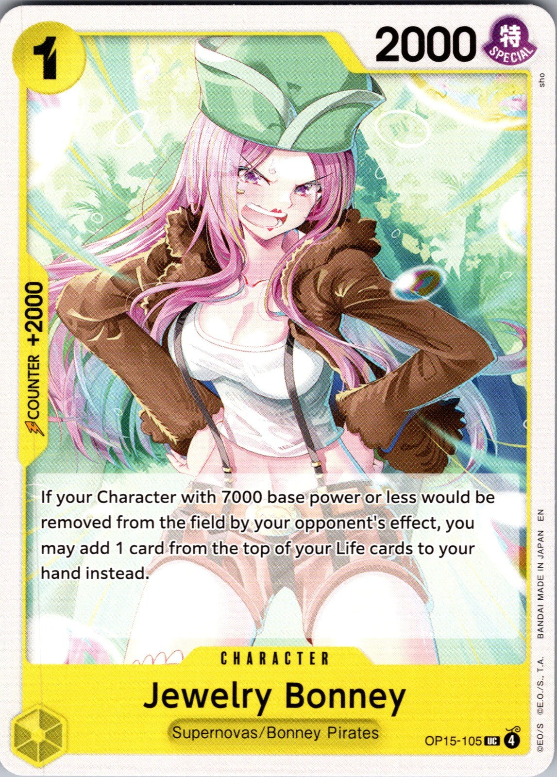 Jewelry Bonney () UC Adventure on Kami's Island OP15-105 LP