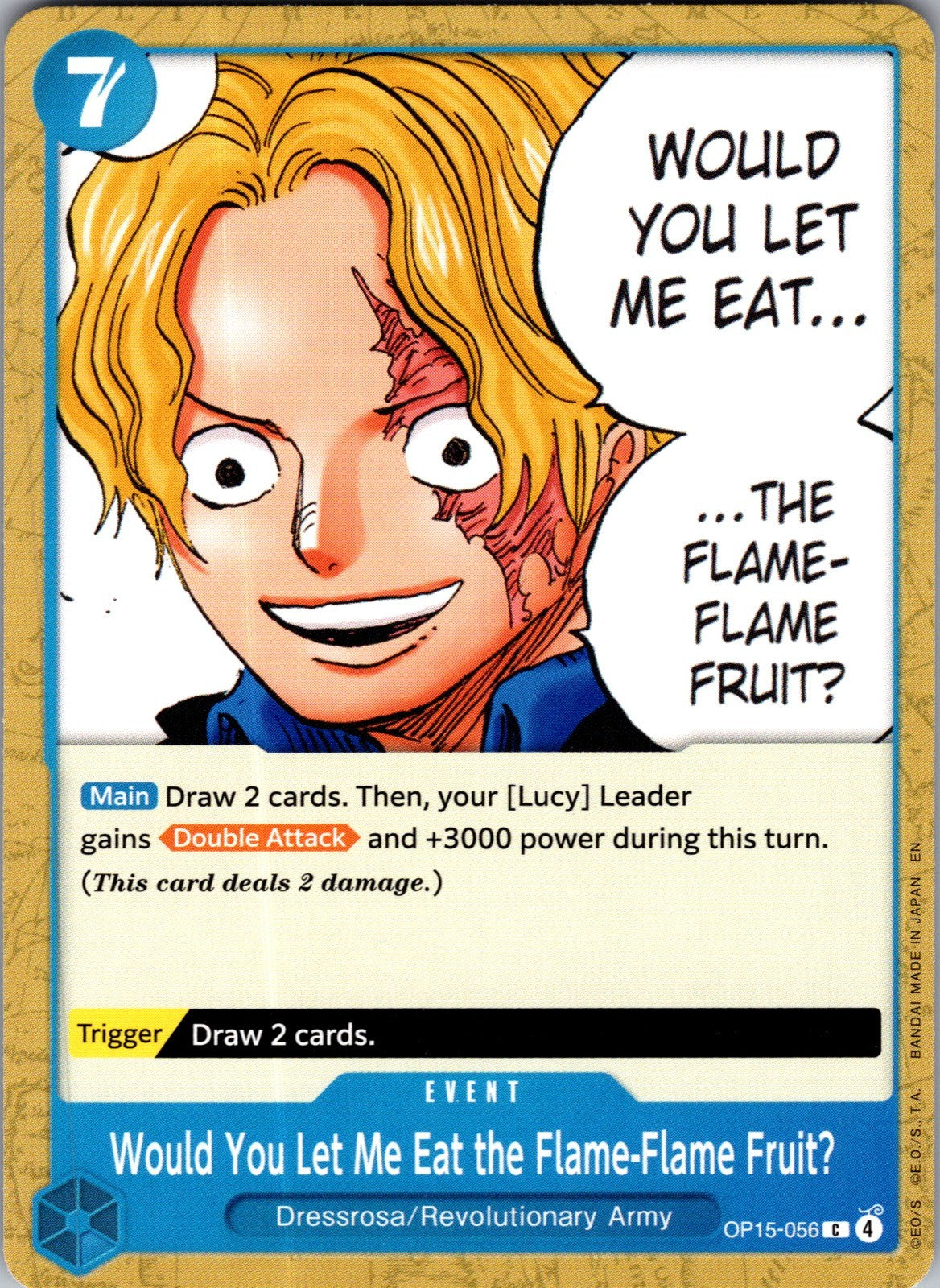 Would You Let Me Eat the Flame-Flame Fruit? C Adventure on Kami's Island OP15-05