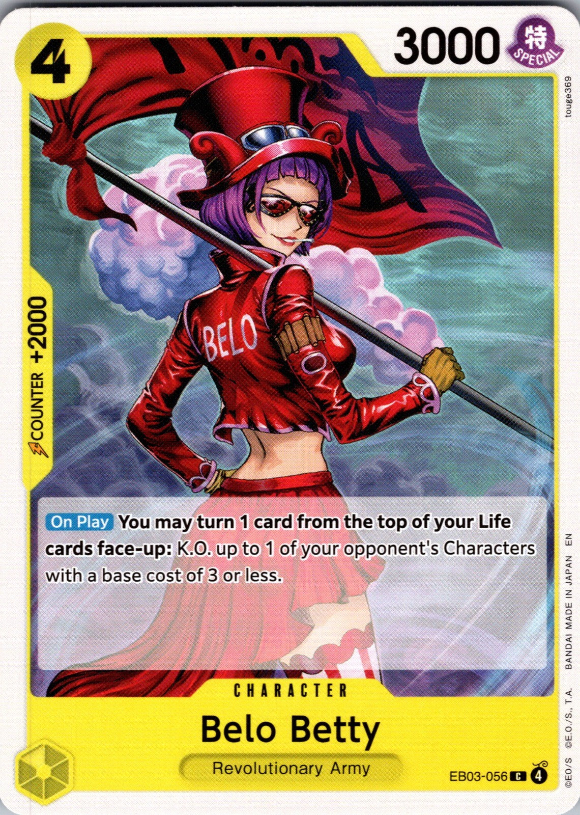 Belo Betty C Extra Booster: One Piece Heroines Edition EB03-056 LP