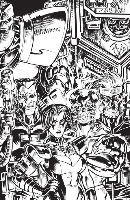FREE PLANET #7 CVR E JED DOUGHERTY YOUNGBLOOD TEAM UP B&W VIRGIN VAR FREE