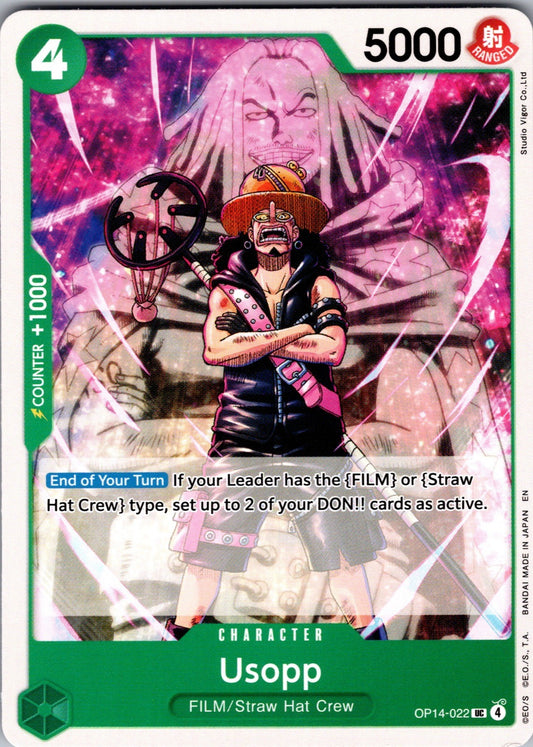 Usopp UC The Azure Sea's Seven Release Event Cards OP14-022 LP