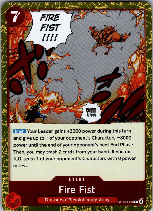 Fire Fist Foil R Adventure on Kami's Island OP15-020 LP