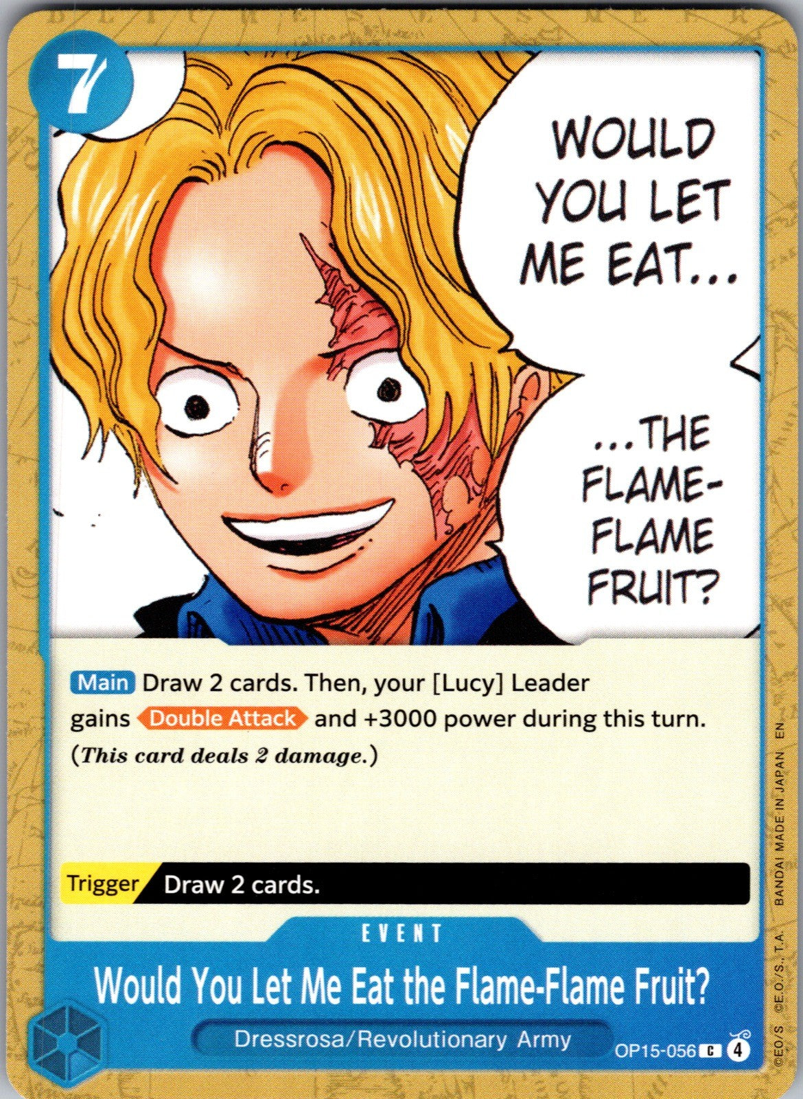 Would You Let Me Eat the Flame-Flame Fruit? C Adventure on Kami's Island OP15-05