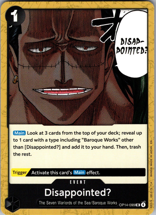 Disappointed? UC The Azure Sea's Seven Release Event Cards OP14-099 LP