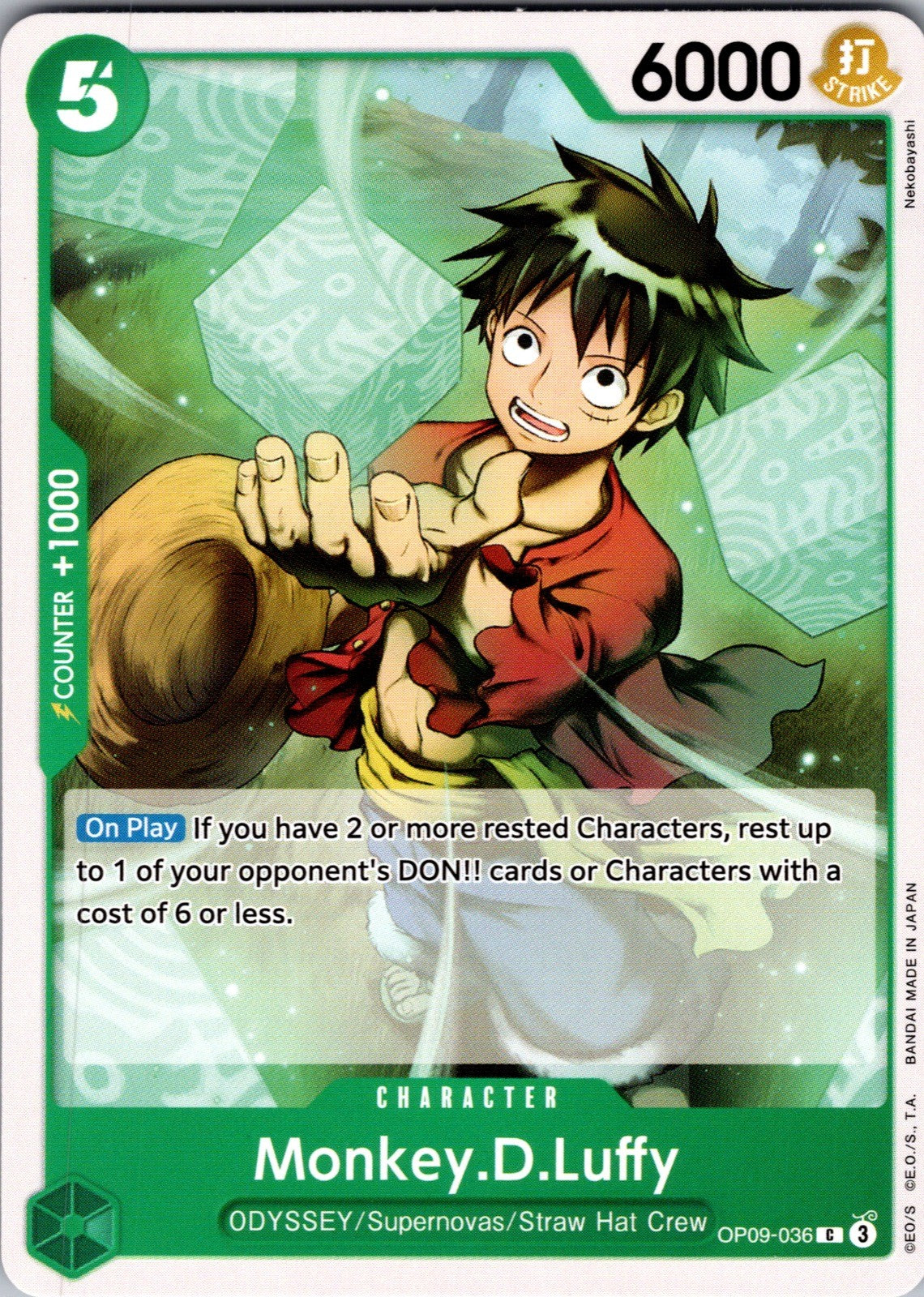 Monkey.D.Luffy (036) C Emperors in the New World OP09-036 LP