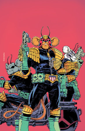 Judge Dredd/Biker Mice from Mars #1 Cover G Andrew Krahnke Full Art 1:20 Var [1:20] FOC October 26, 2026