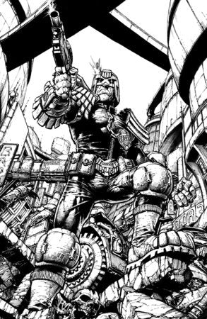 Judge Dredd/Biker Mice from Mars #1 Cover H David Finch B&W 1:50 Var [1:50] FOC October 26, 2026