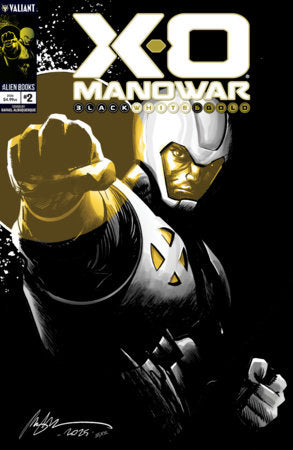 X-O Manowar: Black, White & Gold #2 Cover A (Albuquerque) FOC October 26, 2026