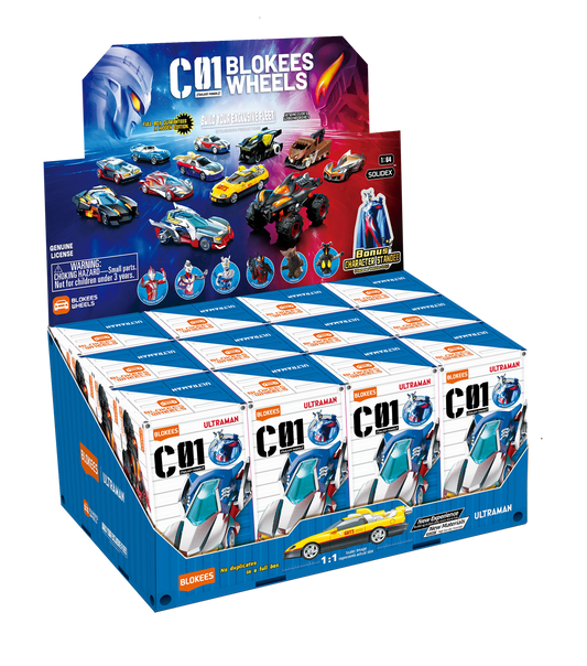 BLOKEES WHEELS - ULTRAMAN C01 Galaxy Power - Single Blind Box | Blokees