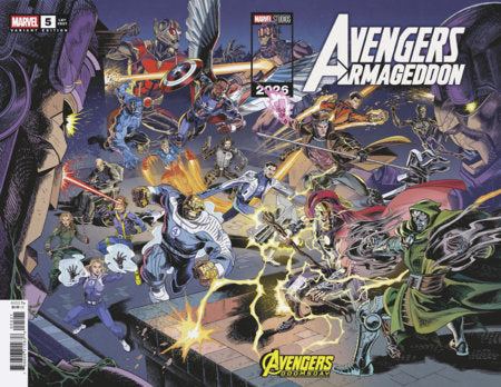 AVENGERS: ARMAGEDDON #5 LEONEL CASTELLANI MARVEL STUDIOS AVENGERS: DOOMSDAY WRAPAROUND VARIANT FOC September 21, 2026