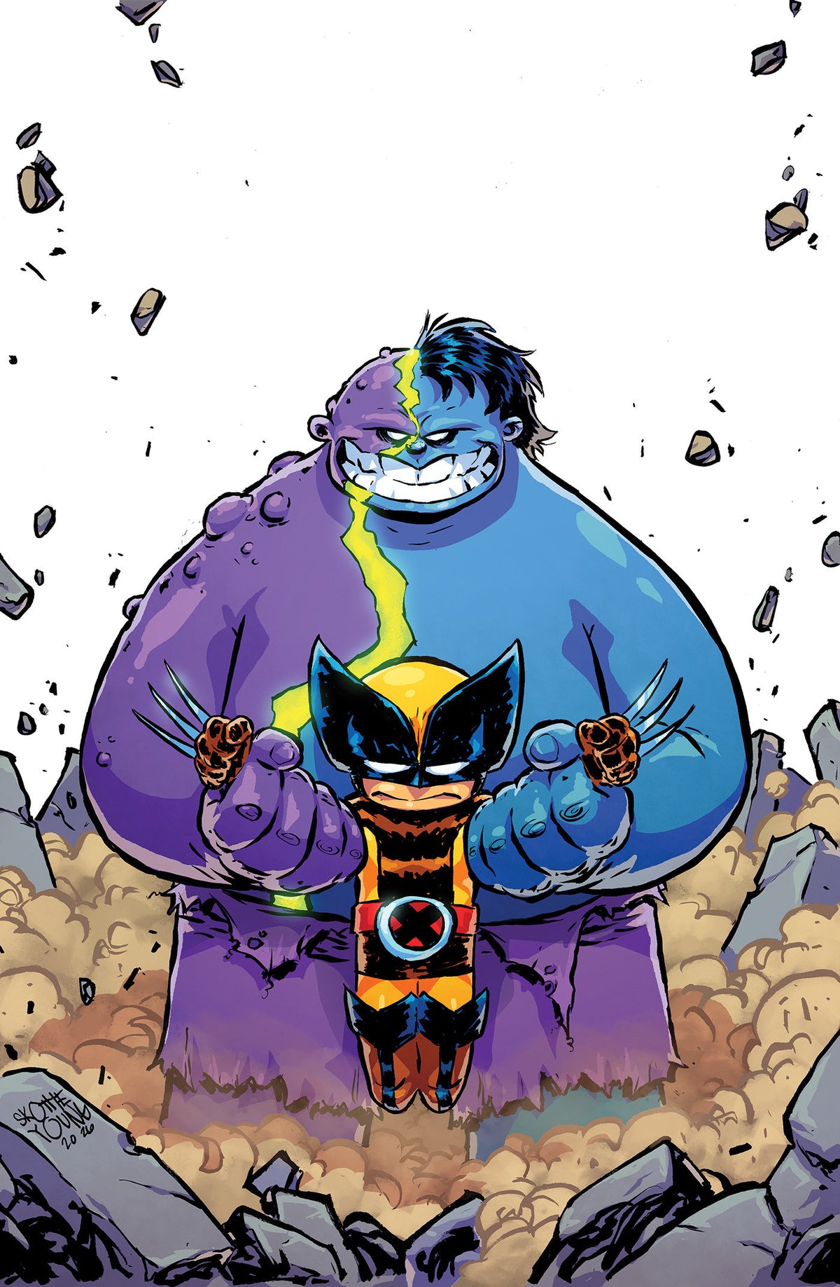 INFERNAL HULK VS. WOLVERINE #1 SKOTTIE YOUNG VIRGIN VARIANT