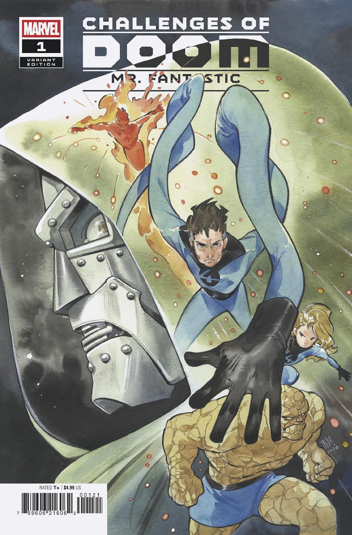CHALLENGES OF DOOM: MR. FANTASTIC #1 PEACH MOMOKO VARIANT