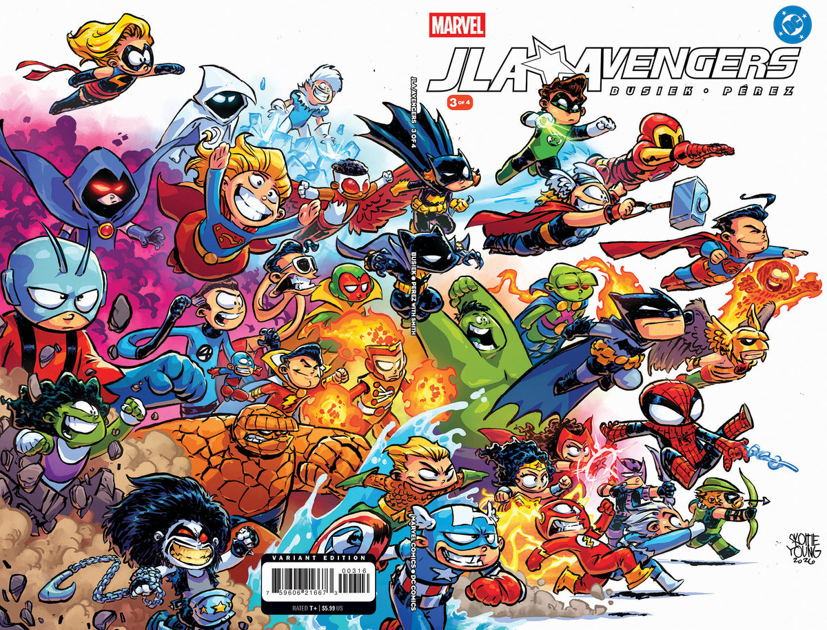 JLA/AVENGERS #3 FACSIMILE EDITION SKOTTIE YOUNG WRAPAROUND VARIANT
