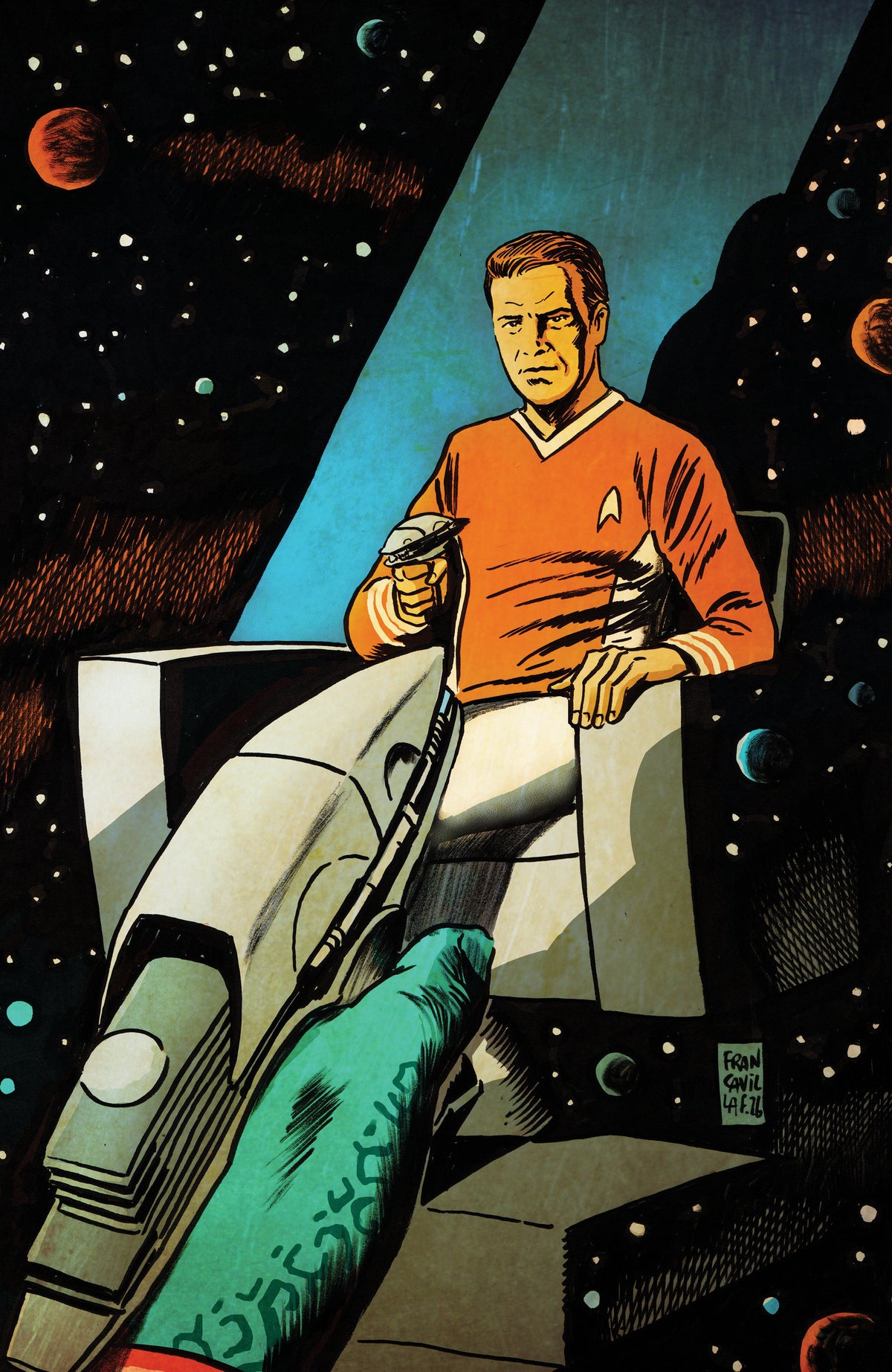 Star Trek: The Last Starship #9 Variant RI (10) (Francavilla Full Art)