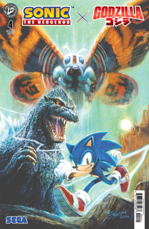 Sonic the Hedgehog x Godzilla #4 Variant B (Eggleton) FOC October 5, 2026