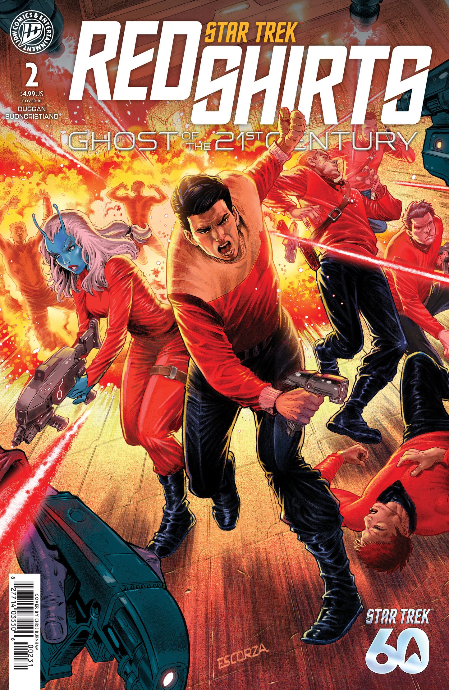 Star Trek: Red Shirts--Ghost of the 21st Century #2 Variant RI (10) (Escorza Brothers) FOC August 3, 2026