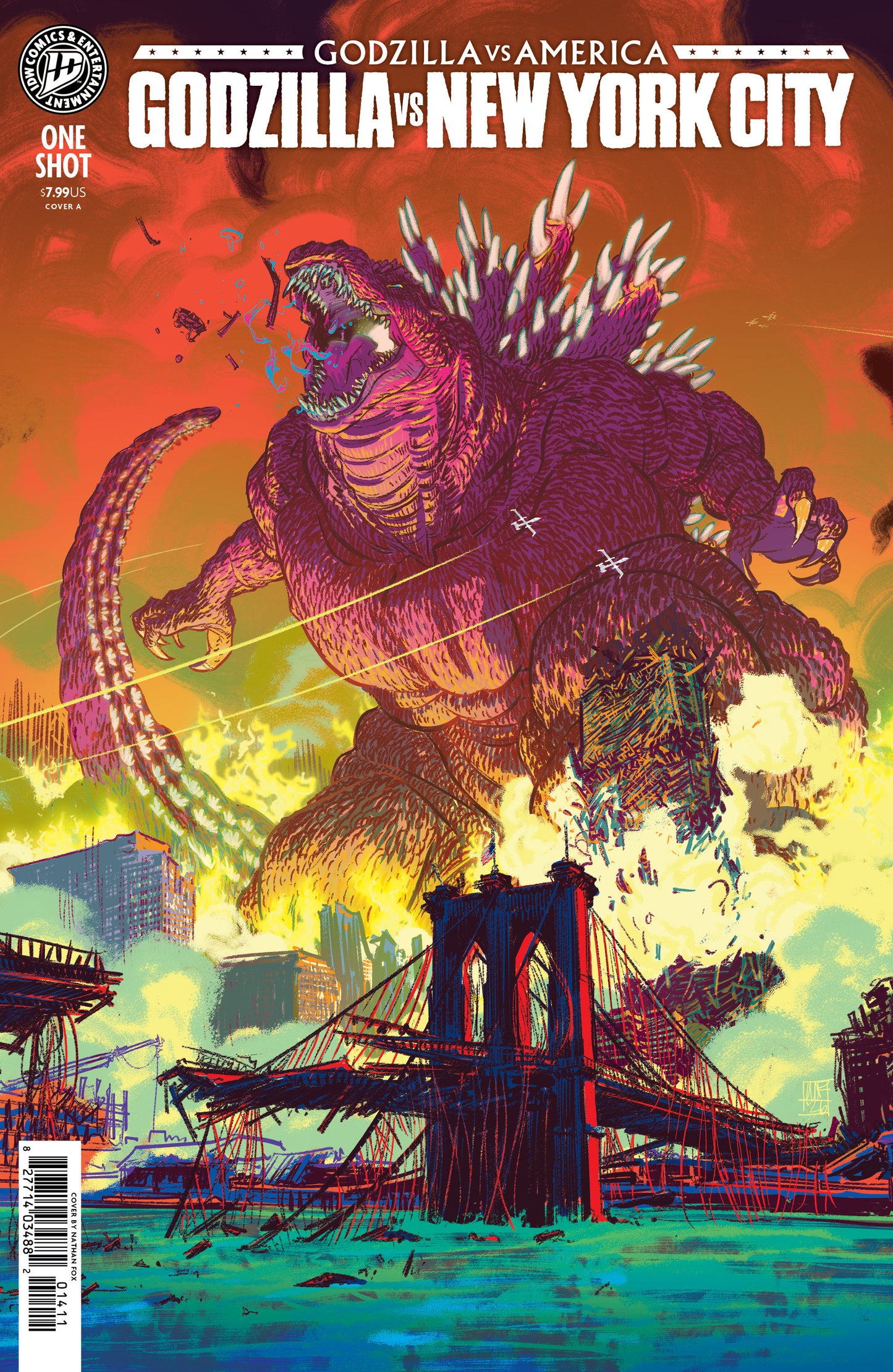 Godzilla Vs. America: New York City Cover A (Fox) FOC August 17, 2026