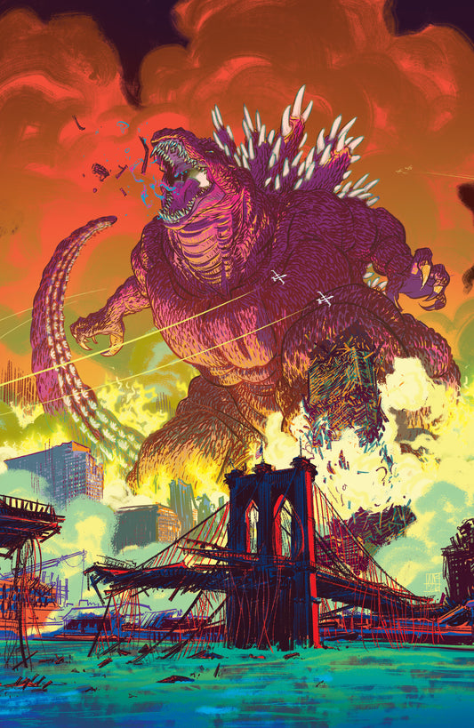 Godzilla Vs. America: New York City Variant RI (25) (Fox Full Art) FOC August 17, 2026