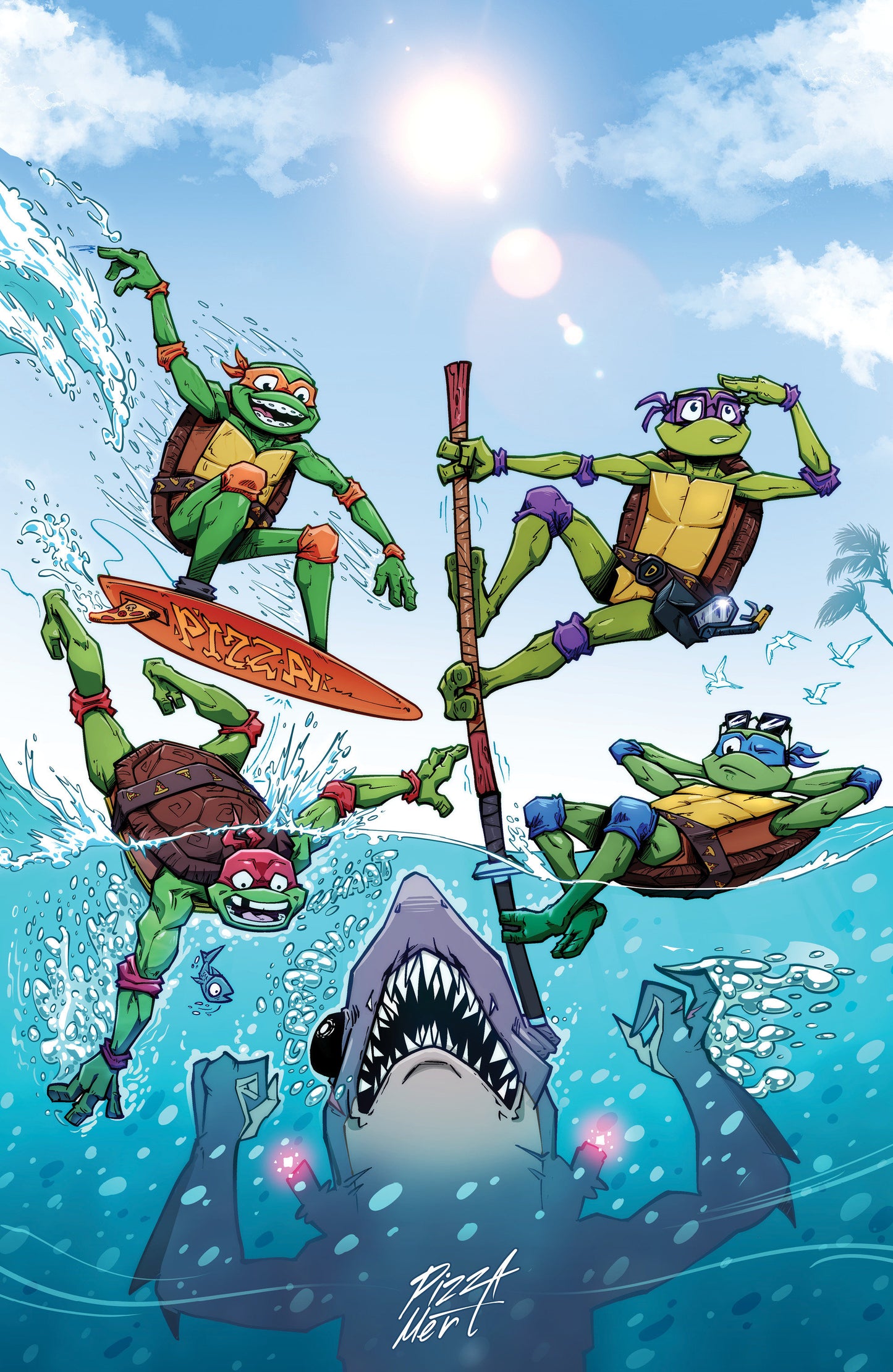 Tales of the Teenage Mutant Ninja Turtles: Coastal Chaos #1 Variant RI (25) (Pizza Mert Full Art) FOC August 3, 2026