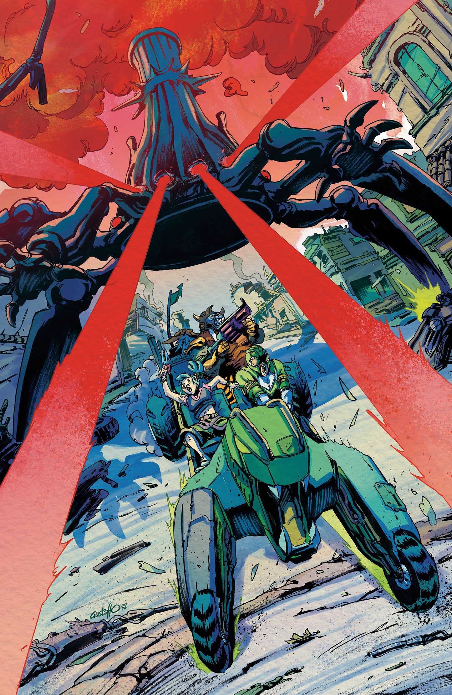 Power Rangers Green #2 E 1:10 INCV Foil Variant (Full Art, Foil, Vargas) FOC August 17, 2026