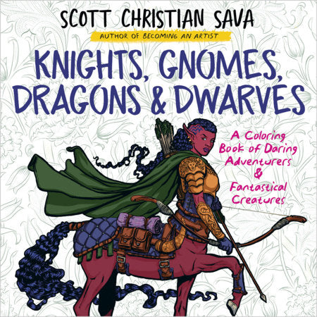 Knights, Gnomes, Dragons & Dwarves A Coloring Book of Daring Adventurers & Fantastical Creatures FOC October 5, 2026