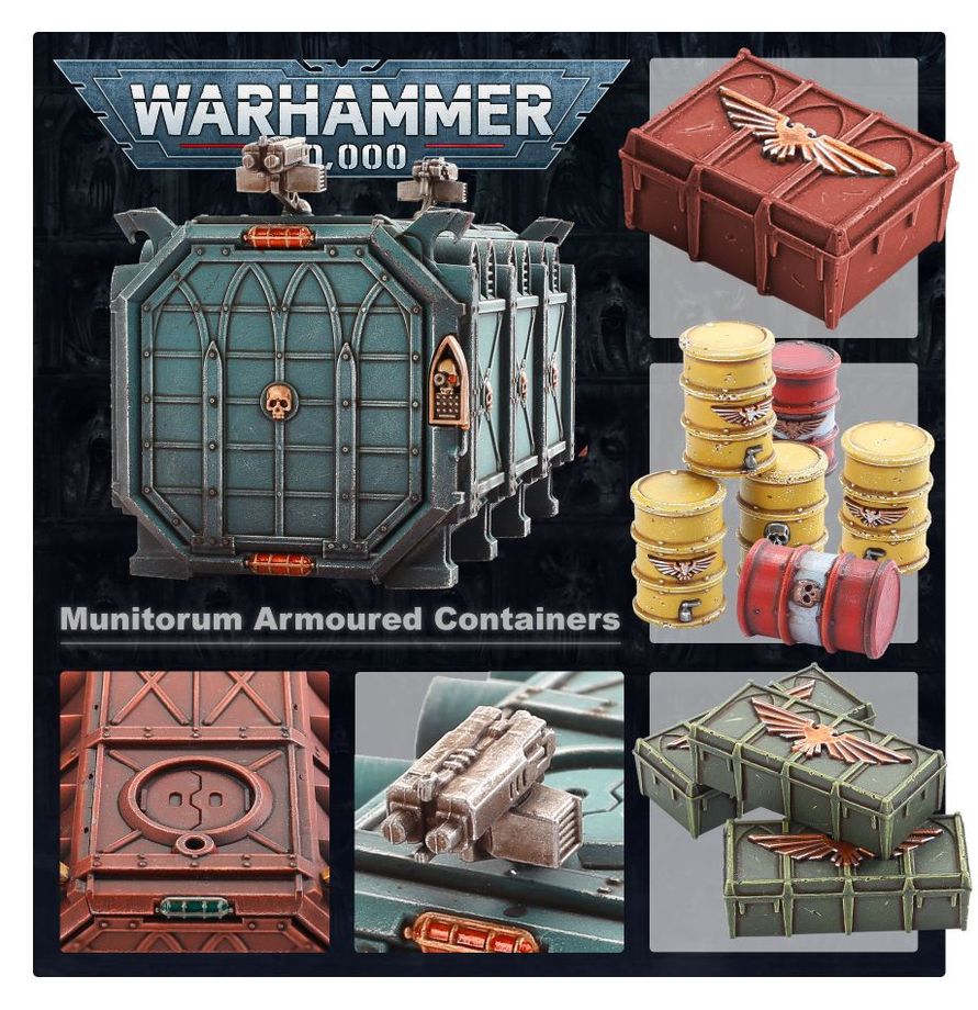 Battlezone: Manufactorum – Munitorum Armoured Containers 40K WARHAMMER 64-98