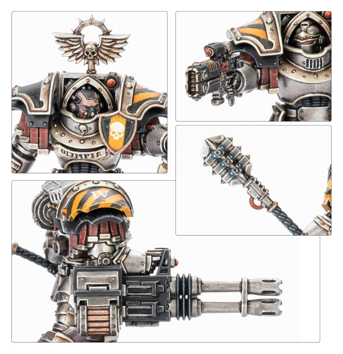 Cataphractii Terminators with Volkite Chargers and Power Mauls