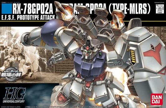 #75 RX-78GP02A Gundam GP02 Physalis MLRS Custom "Gundam 0083", Bandai Hobby HGUC