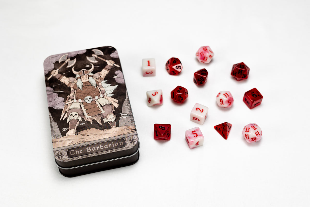 Beadle & Grimm's: Barbarian Polyhedral Dice Set