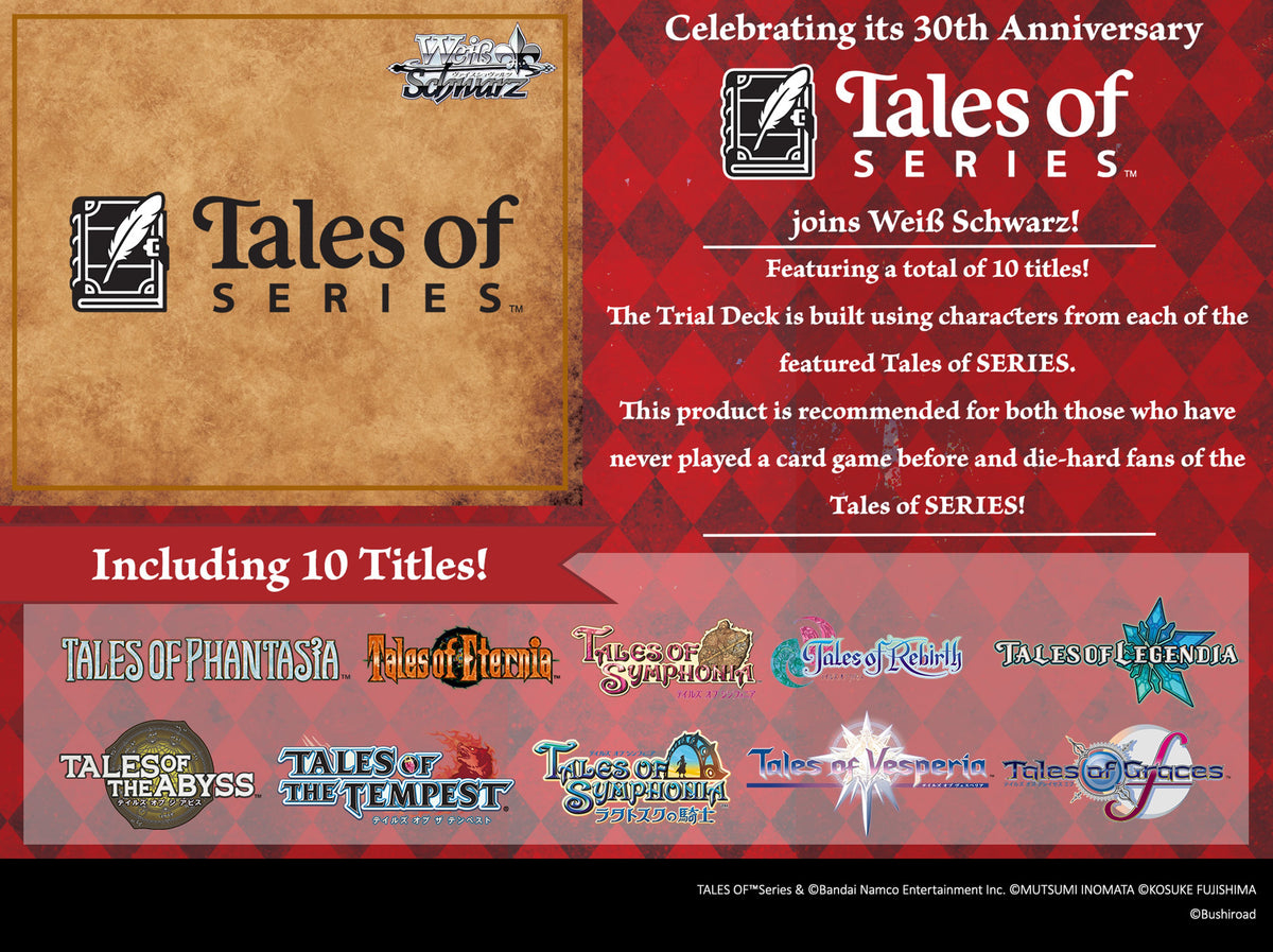 Weiss Schwarz: Tales of SERIES Trial Deck (Single) FOC September 28, 2026