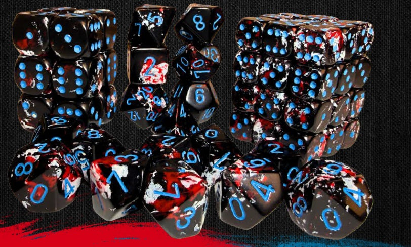 Chessex Brush Dice Dark Side 7 Die Set