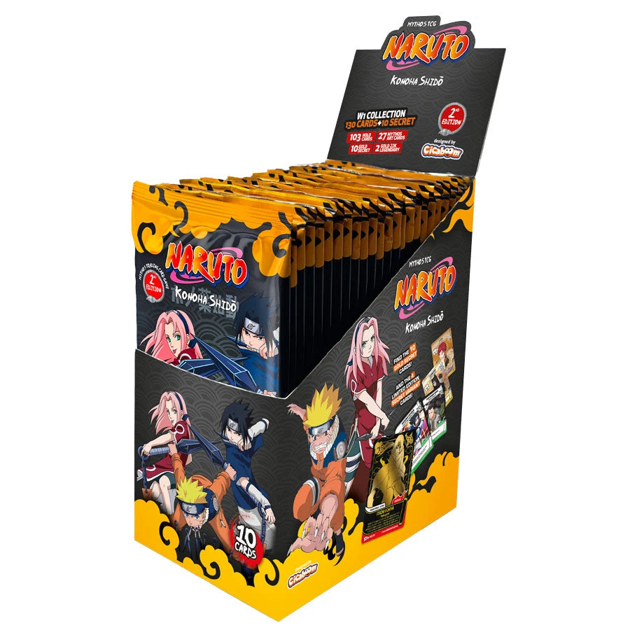 Naruto Mythos TCG: Set 1 2E Booster Display