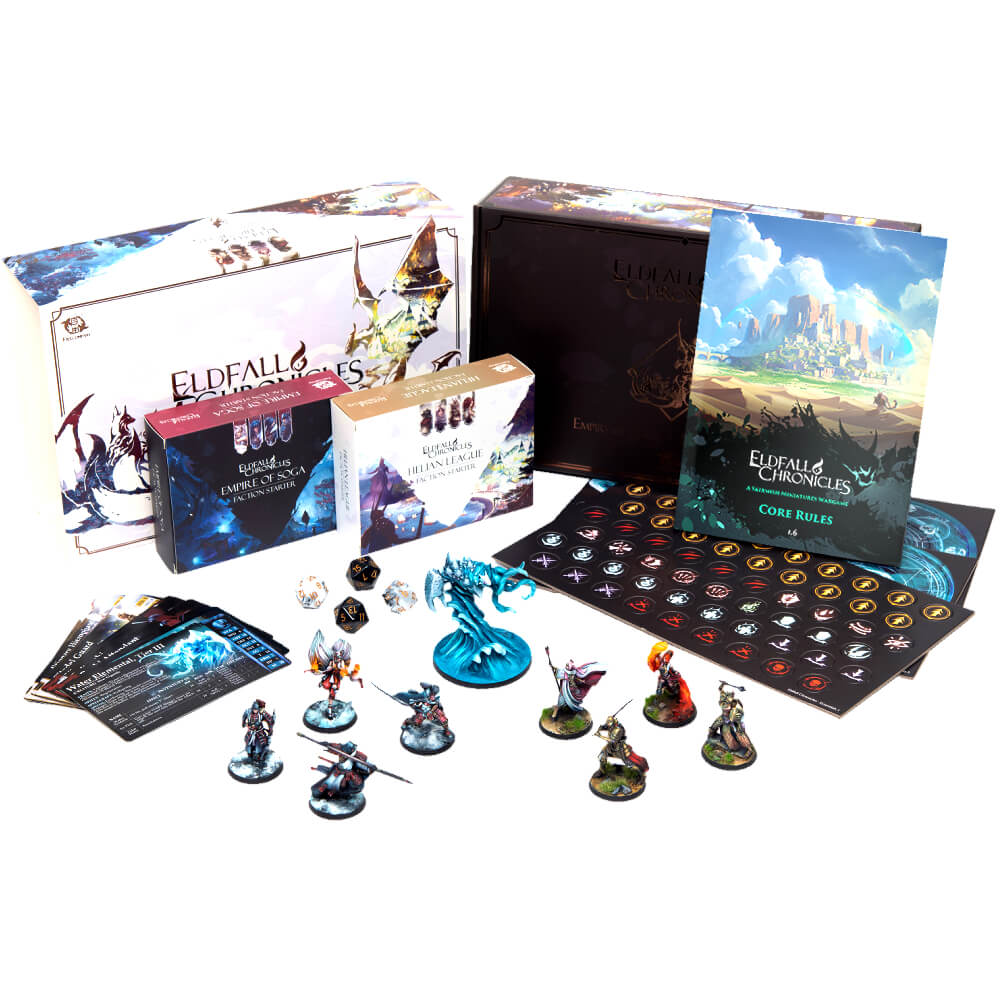 Eldfall Chronicles: Two-Player Starter Set - Empire of Soga vs Helian League FOC October 4, 2026
