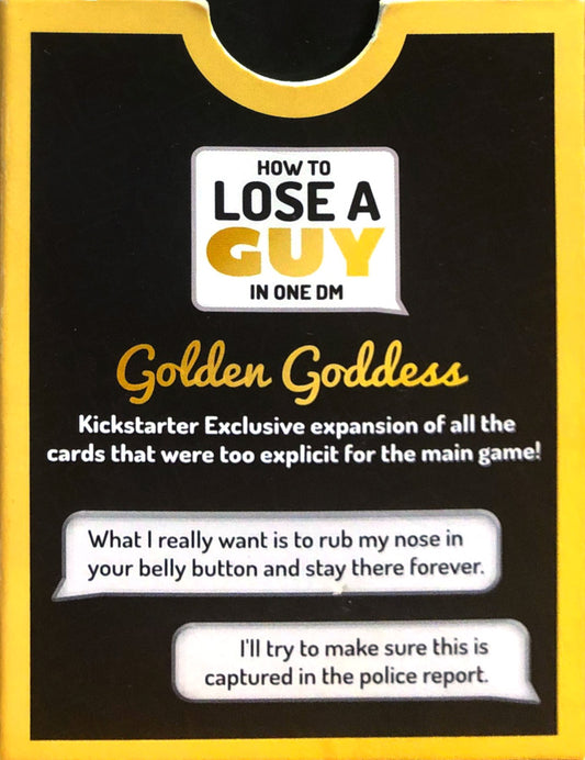 How to Lose a Guy in One DM: Golden Goddess Expansion