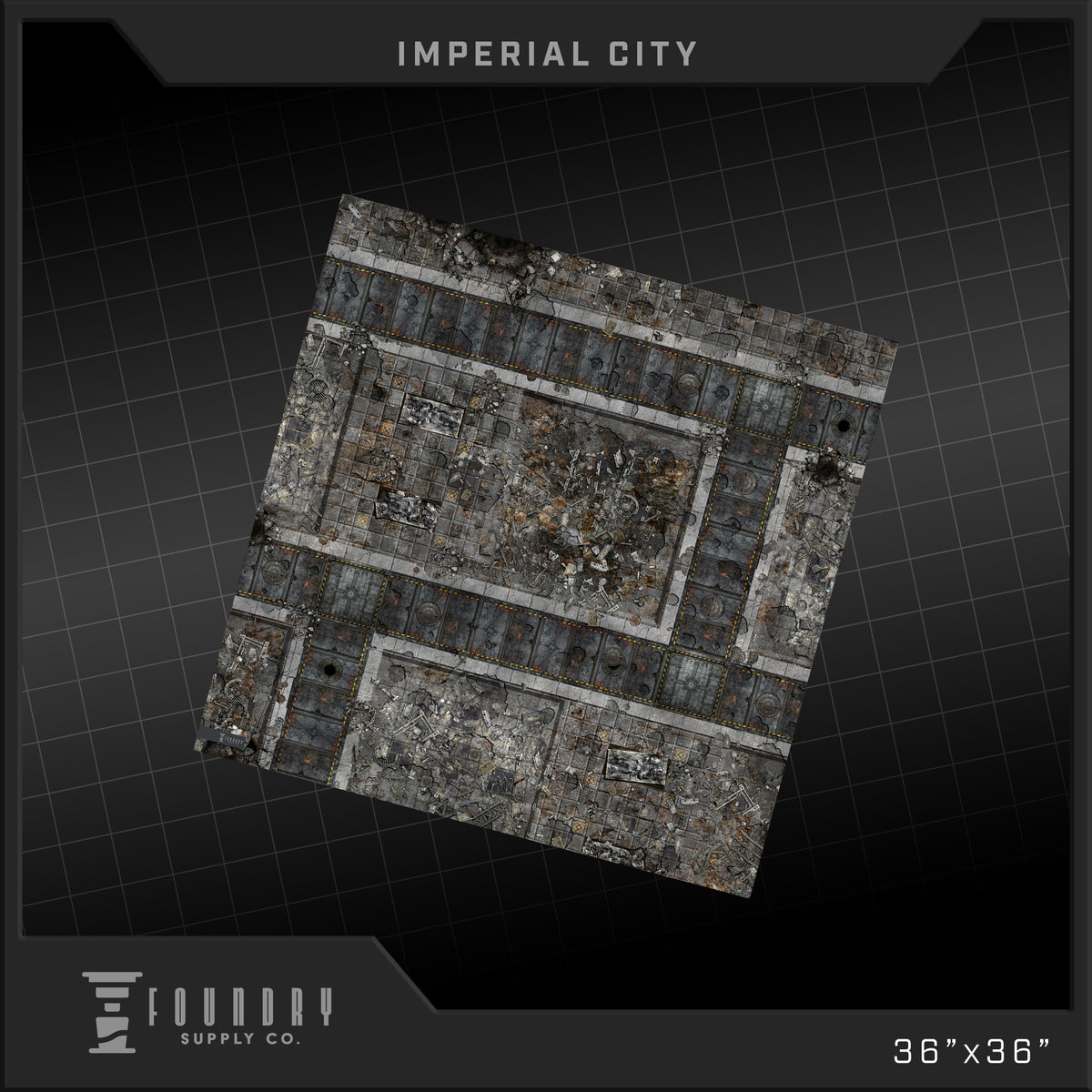Foundry Supply Co: BattleMat - Imperial City (36" x 36") FOC October 14, 2026