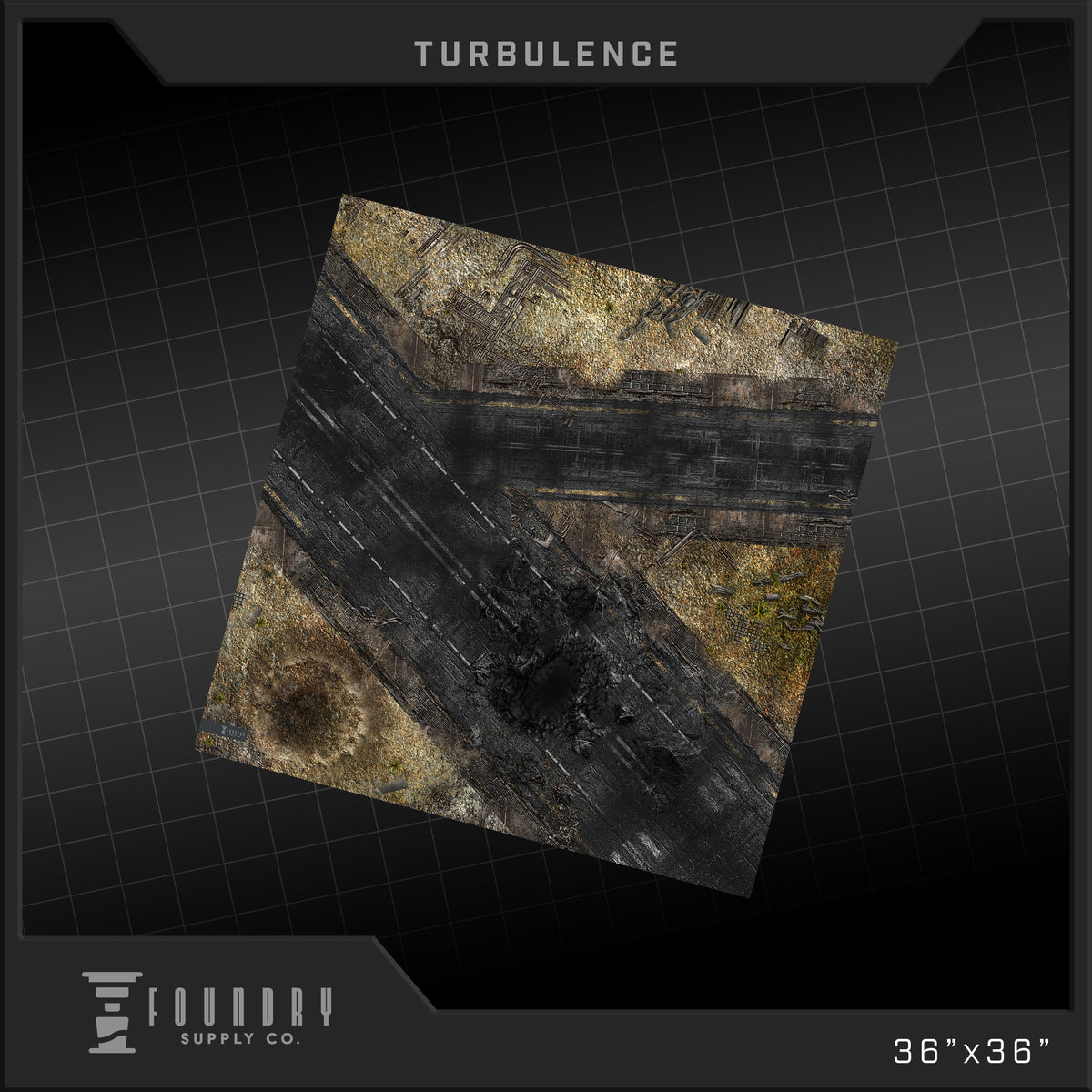 Foundry Supply Co: BattleMat - Turbulence (36" x 36") FOC October 14, 2026