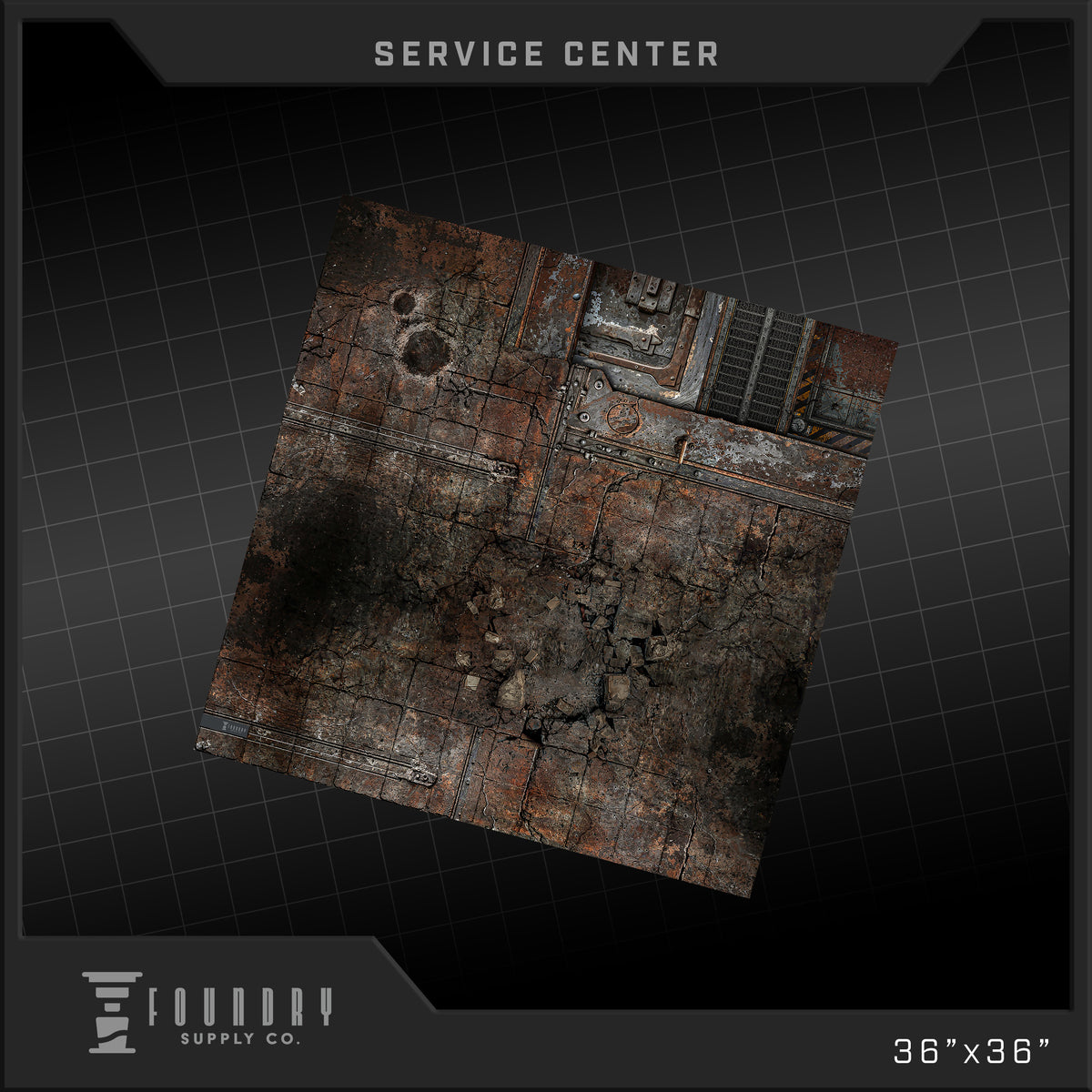 Foundry Supply Co: BattleMat - Service Center (36" x 36") FOC October 14, 2026