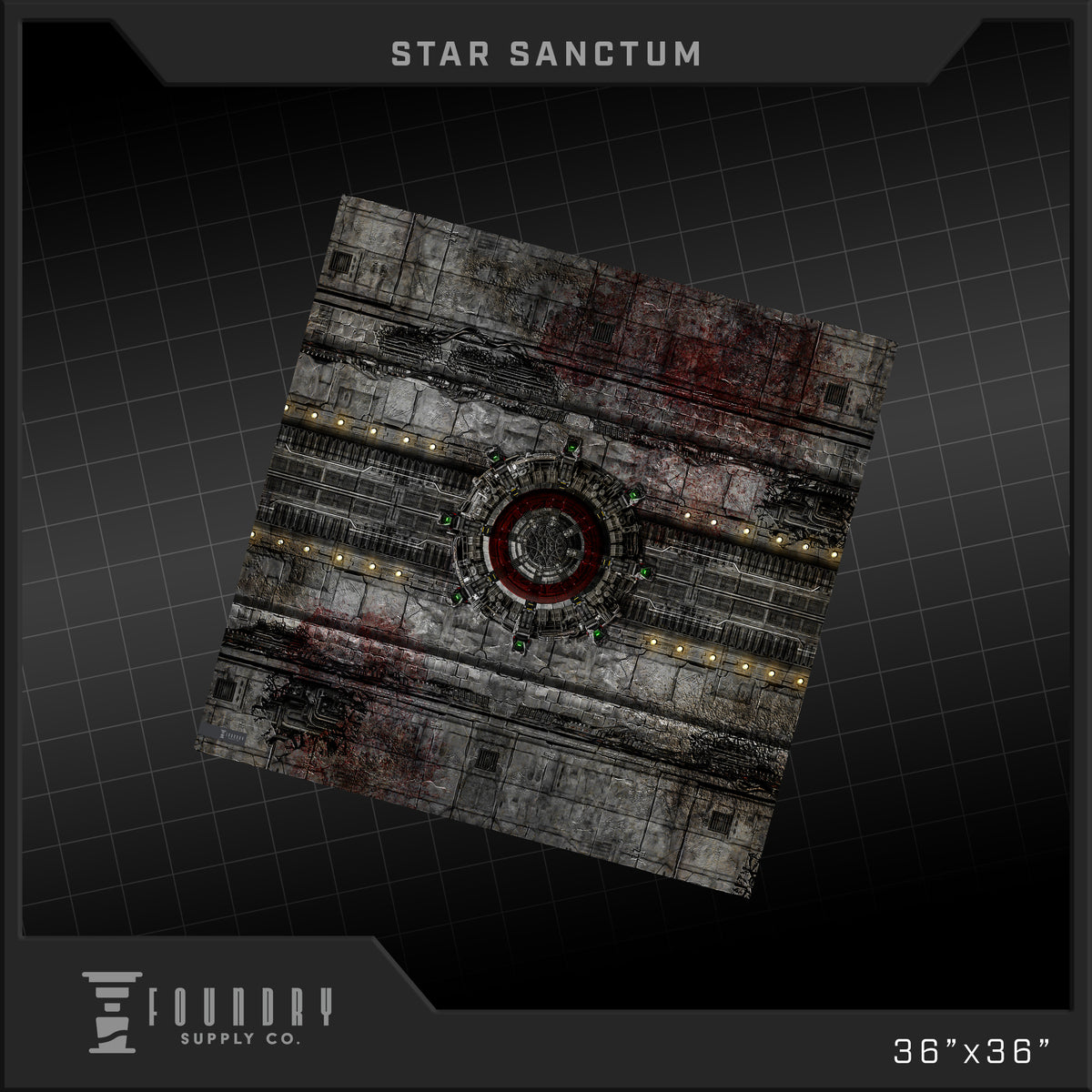Foundry Supply Co: BattleMat - Star Sanctum (36" x 36") FOC October 14, 2026