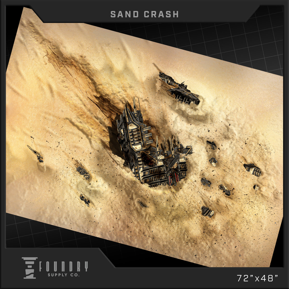 Foundry Supply Co: BattleMat - Sand Crash (48" x 72") FOC October 14, 2026