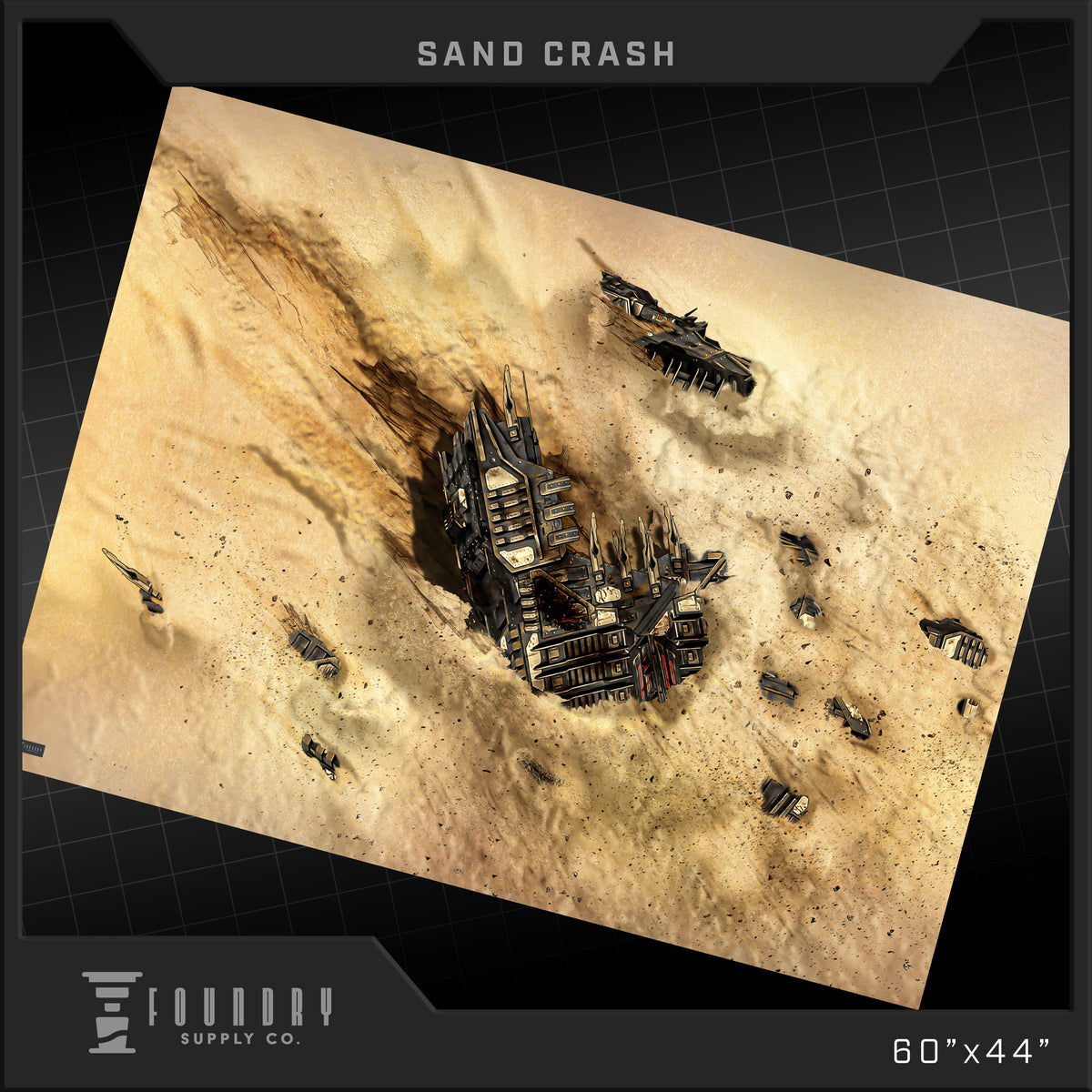 Foundry Supply Co: BattleMat - Sand Crash (44" x 60") FOC October 14, 2026